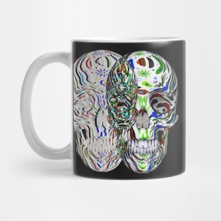 Abstract flower Skull (art1) Mug